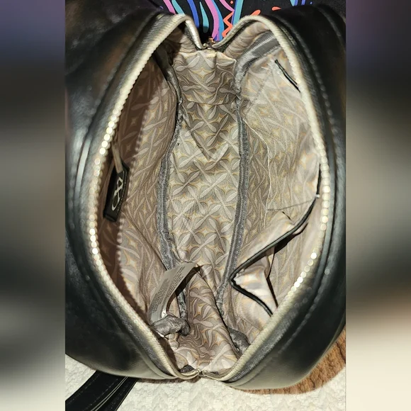 Christian Lacroix Marley PU Denim Backpack - Picture 9 of 12